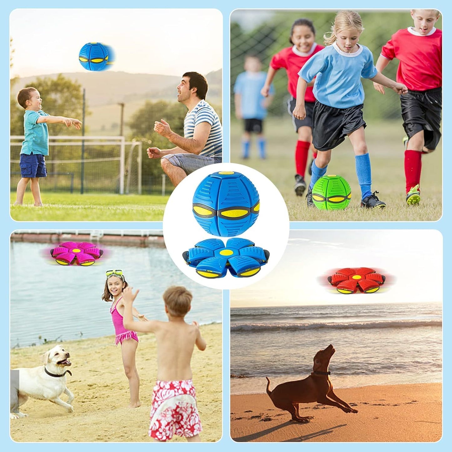 Pet 6 Lights Flying Saucer Ball