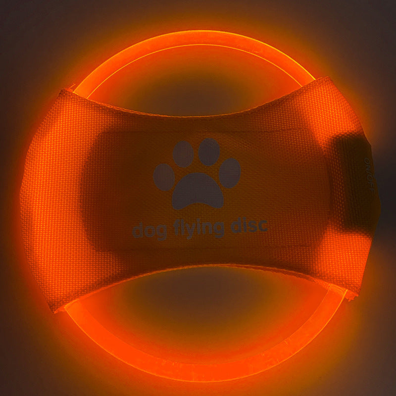 Dog Flying Discs LED LuminousTrainning Interactive Toys