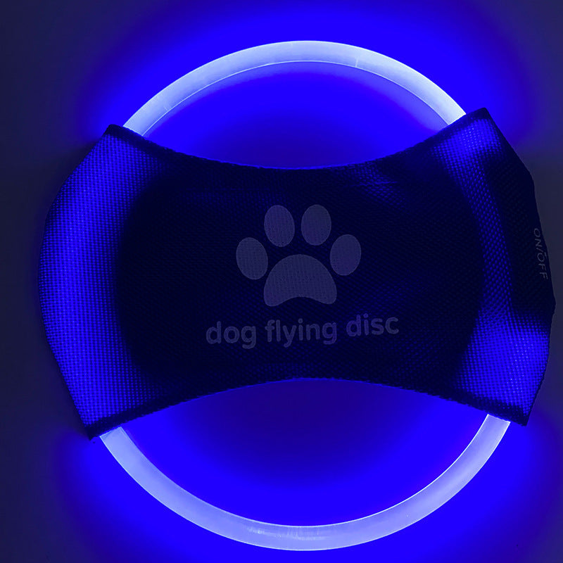 Dog Flying Discs LED LuminousTrainning Interactive Toys