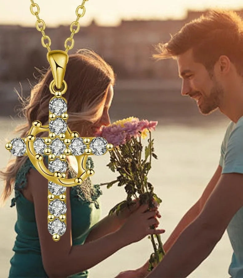 HisCrown™ Cross & Crown Necklace
