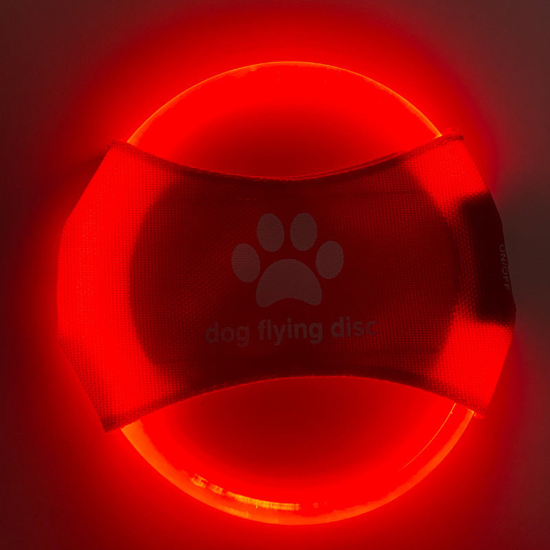 Dog Flying Discs LED LuminousTrainning Interactive Toys
